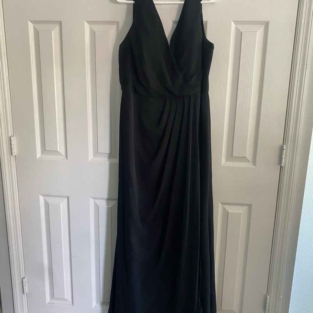 Revelry Black Halter Maxi Dress